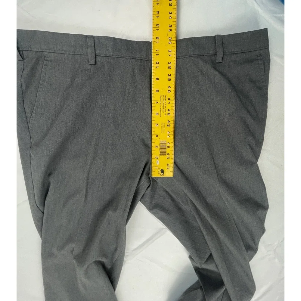 Dockers Easy Khaki Mens 42x30 Straight Fit Stretch Charcoal Gray Pants New